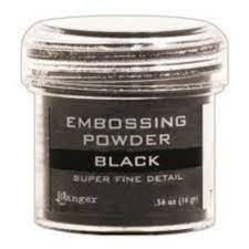 Ranger Embossing Powder - Black super fine