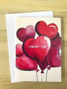 Storm Stationery I Heart You Card