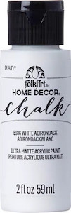 FolkArt Home Decor Chalk Paint - White Adirondack