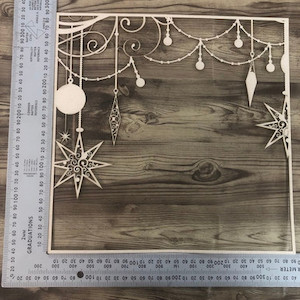 Christmas decorations Layout- Chipboard