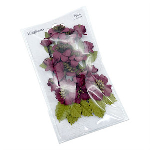 Products: Prima Paper Flowers Plum Wildflowers