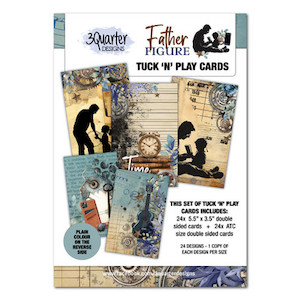 3Quarter Designs Father Figure Tuck 'n' Play Cards