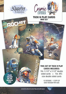 3Quarter Designs Cosmic Explorer Tuck 'n' Play Cards