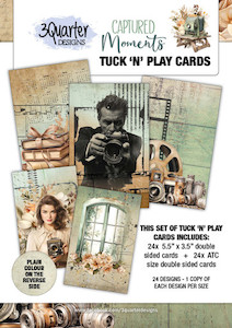 3Quarter Designs Captured Moments Tuck 'n' Play Cards