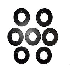 Rack Dividers Black Round Blank Set of 7