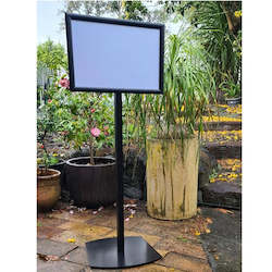 Upright Black Landscape A3 Sign Holder Single or Double Sided