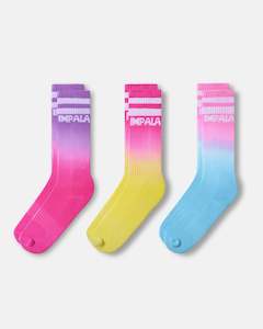 Impala Stripe Socks 3-pack - Tropicana