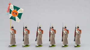 Toy manufacturing: 76 Russian Line Infantry 1854, Colour Party