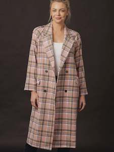 Clair Coat -Pink Check