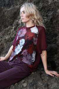 Picture Perfect Top -Merlot