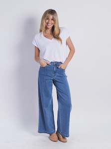 Jeans: Arden Jean -Blue Wash