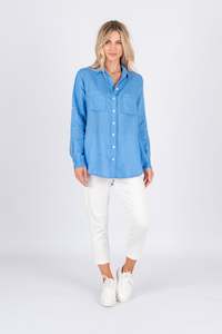 Journi Linen Shirt -Blue