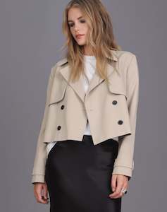 Classic Crop Trench -Taupe