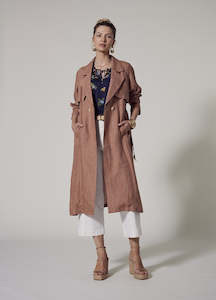 Chianti Trench Coat -Caramel