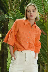 Just My Tuck Shirt -Orange