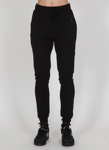 Escape Trackies -Black w black zips