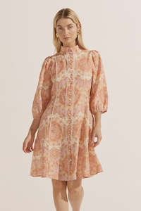 Jargon Dress -Sunset Mosiac