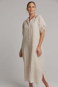 Studio Shirt Dress -Tusk