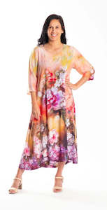 Fleur Dress - Apricot Floral