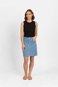 Potter Skirt -Palm Blue