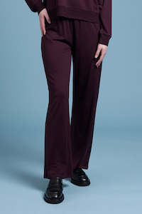 Lounge Pass Pants -Dark Cherry Marl