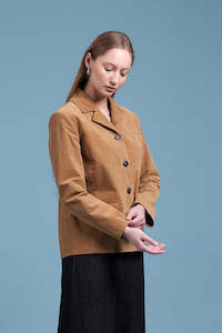 Strike a Cord Jacket -Tan