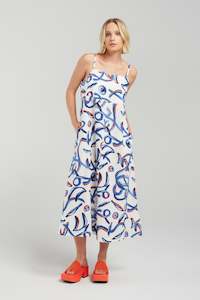 Luna Dress - Motion Print