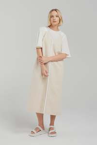 Nyne: Loretta Dress -Stone Stripe