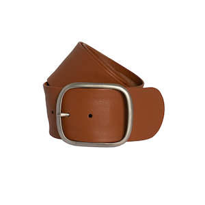 Emma Leather Belt -Cognac Tan