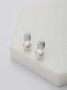 Brielle Earrings - Brushed Silver