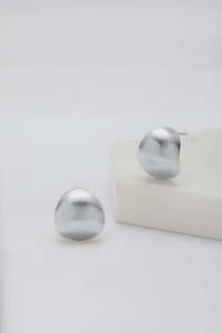 Gift Ideas: Taliah Brushed Earrings - Silver