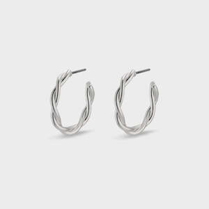 Naja PJ Hoops - Silver Plated