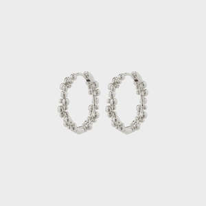 Pilgrim Jewellery: Solidarity  Hoop earrings - Silver Plated