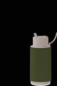 Frank Green 34oz Reusable Bottle w Sleeve -Moon Dust/Khaki