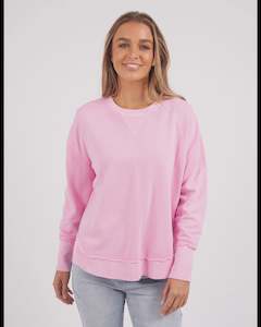 Sweatshirts Hoodies: Delilah Crew -Fuschia