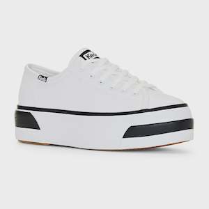 Keds: Triple Up Leather Bumper Sneaker -White