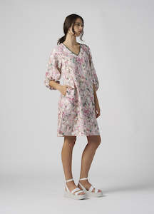 Petals Please Dress-Chalk Multi