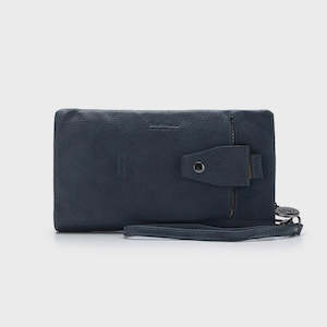 Mavie Wallet -Gunmetal Blue