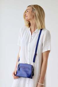 Long Detachable Shoulder Strap Bag -Electric Blue