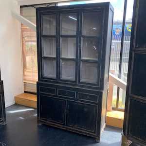 French Style Rustic Display Cabinet