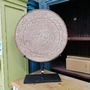 Wooden Hand-Carved Disc