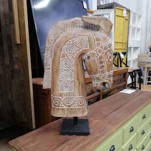 Wooden Horse Head