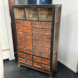 Furniture: Antique Medicine Cabinet.  C.1920