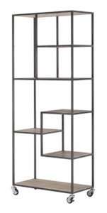 Country Style Metal Bookshelf