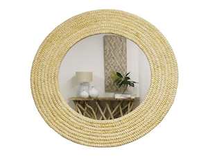 Round Grass Rope Mirror