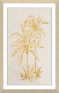 Golden Palms Print