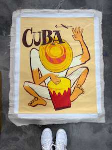 Hand-Painted "Cuban Drummer Boy"