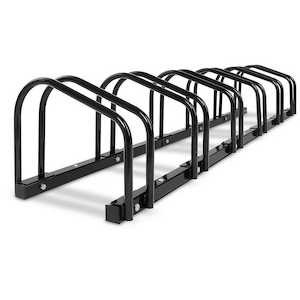 Weisshorn 6 Bike Stand Floor Bicycle Storage Black