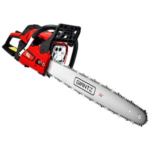 Furniture: Giantz Chainsaw 58cc Petrol Commercial Pruning Chain Saw E-Start 22'' Bar Top