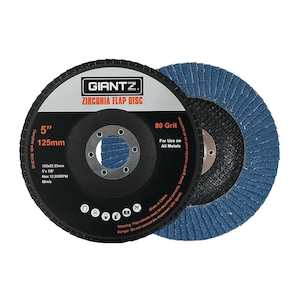 Giantz 20 PCS Zirconia Sanding Flap Disc 5" 125mm 80Grit Angle Grinding Wheel